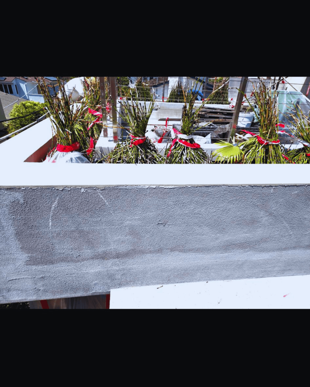 Smooth Finish Stucco Garden Wall