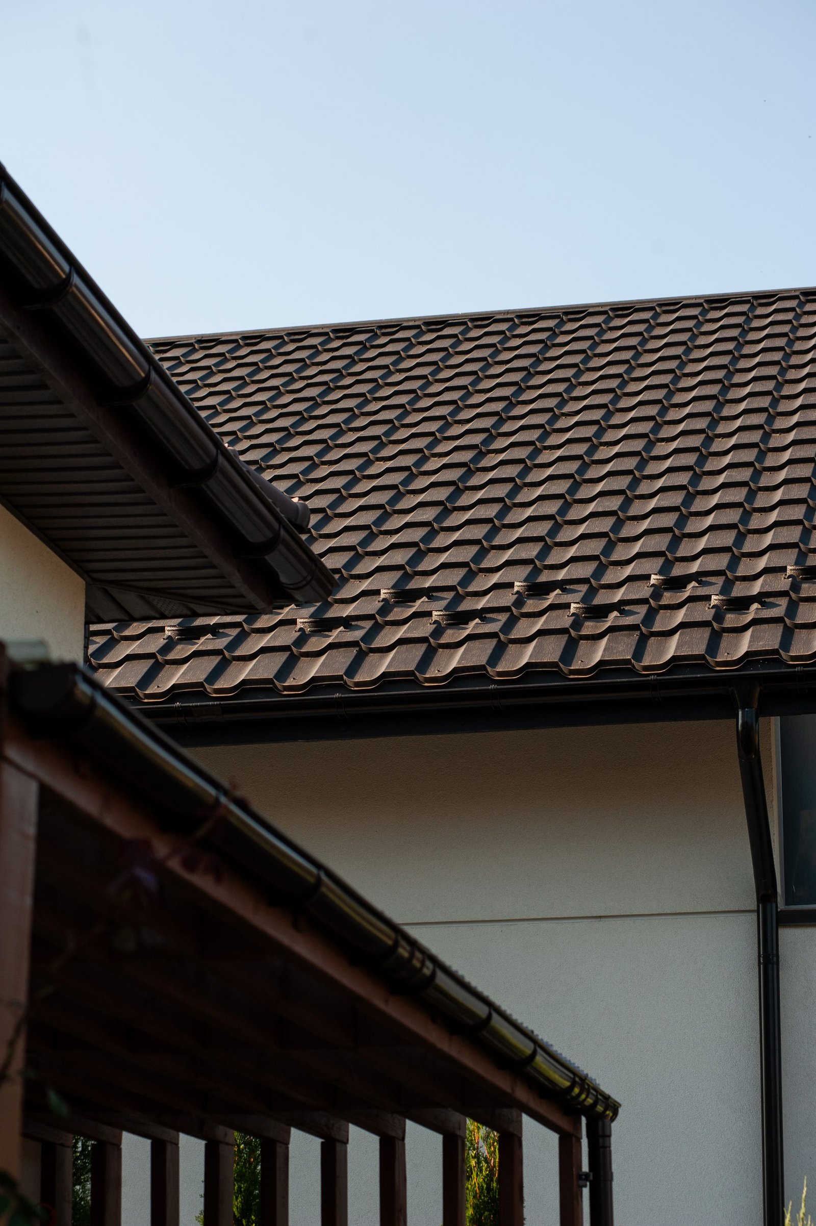 Brown Shingled Roof Detail